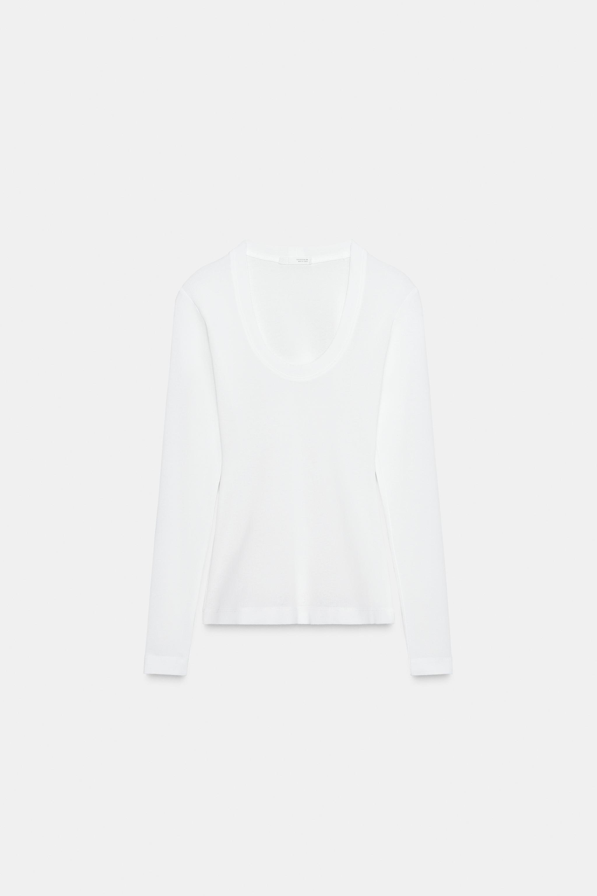 CREPE LONG SLEEVE T-SHIRT